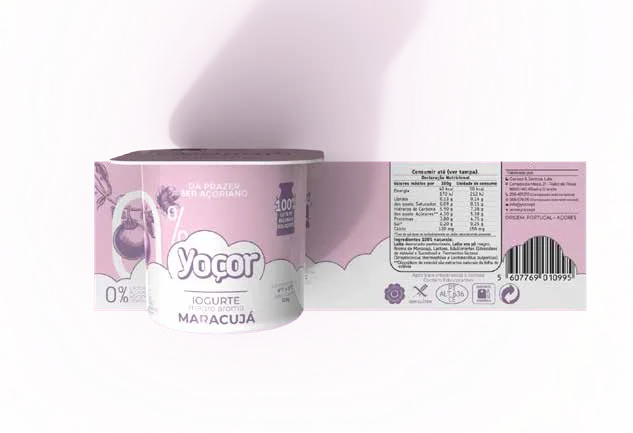 Iogurtes Sólidos Yoçor 0% Maracujá