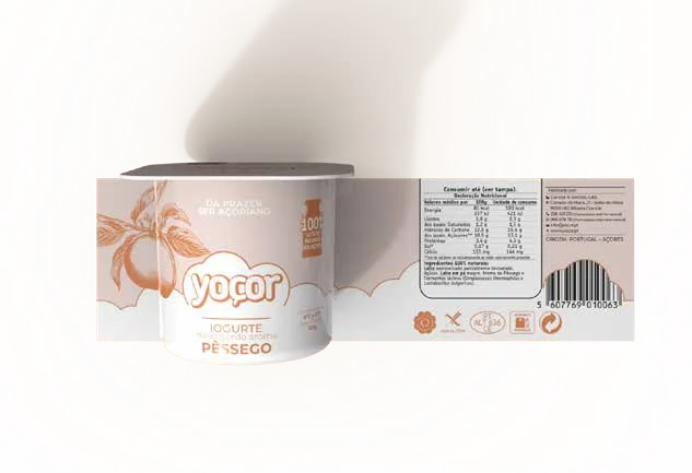 Iogurtes Sólidos Yoçor Pêssego